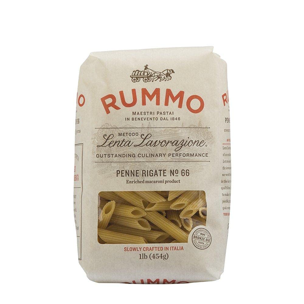 Rummo Italian Pasta Penne Rigate No. 66, Always Al Dente (1lb Package)