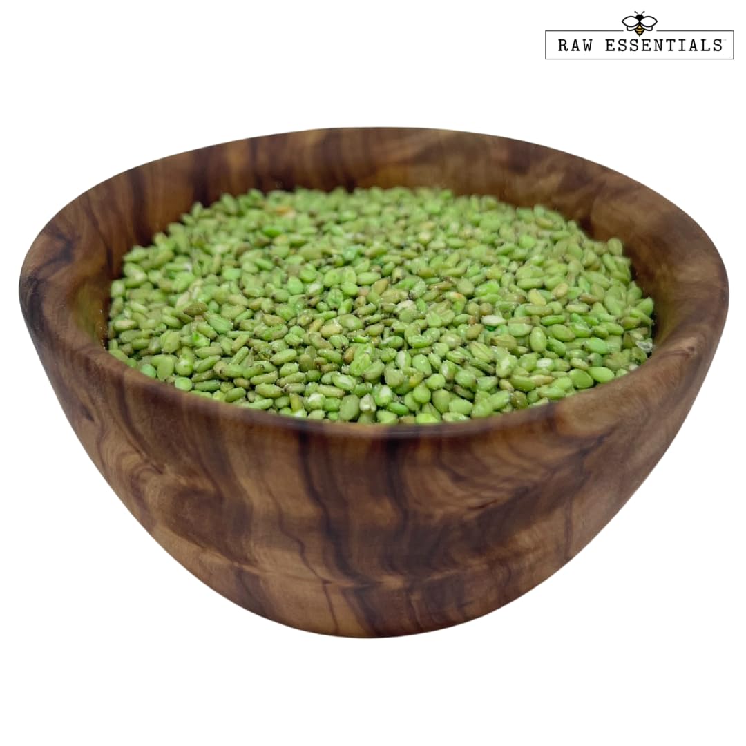 Raw Essentials Wasabi Sesame Seeds - Bold, Nutty Flavor With A Spicy Kick For Sushi, Stir-Fries, Salads, And More -Non-Gmo, Vega