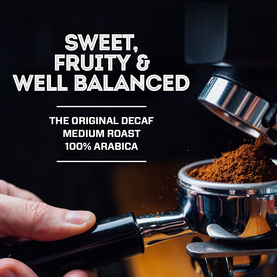 Eight O'Clock Coffee Decaf Ground Coffee, Medium Roast, 12 Ounce (Pack of 6) - Sweet & Fruity Flavor