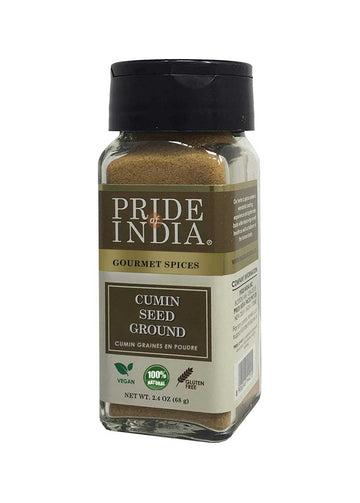 Pride of India - Cumin Seed Ground - Traditional Indian Spice - Seasoning spice for Curries/Lentils/Chicken/Meat - Easy to Use -