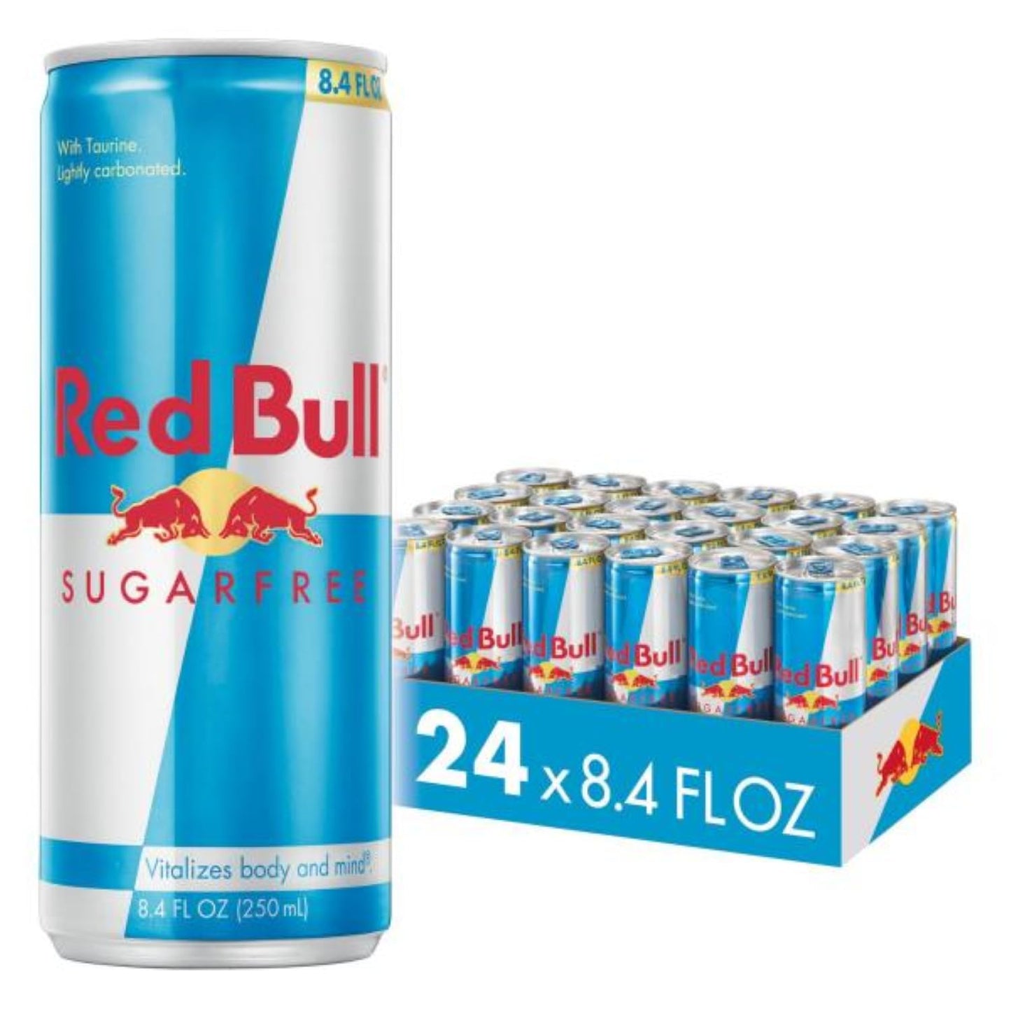 Red Bull Sugar Free Energy Drink, 80mg Caffeine, 8.4 Fl Oz, Pack of 24 Cans, Model RB2746