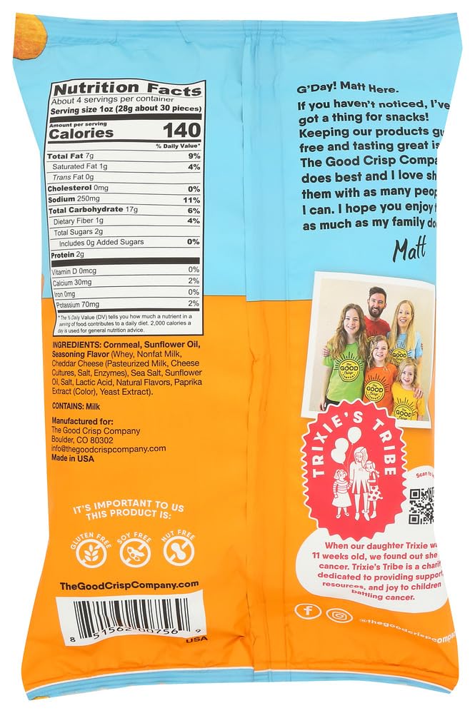 THE GOOD CRISP COMPANY Cheddar Cheese Balls 4 OZ