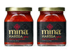 Mina Harissa Hot Sauce, Gourmet Moroccan Heat, Homestyle Spicy Red Chili Harissa Paste With Tangy Twist, 10 Oz (Pack Of 2) Harissa Sauce, Excite Your Senses With Mina'S Harissa Seasoning