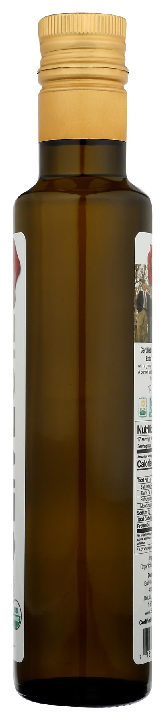 Bari Oil Olive Extra Virgin Organic, 250 Ml