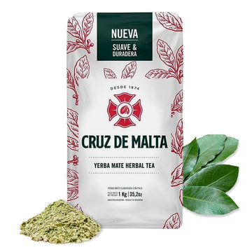 Yerba Mate Cruz De Malta 2.2Lb 1 Kilo - Pack Of 6