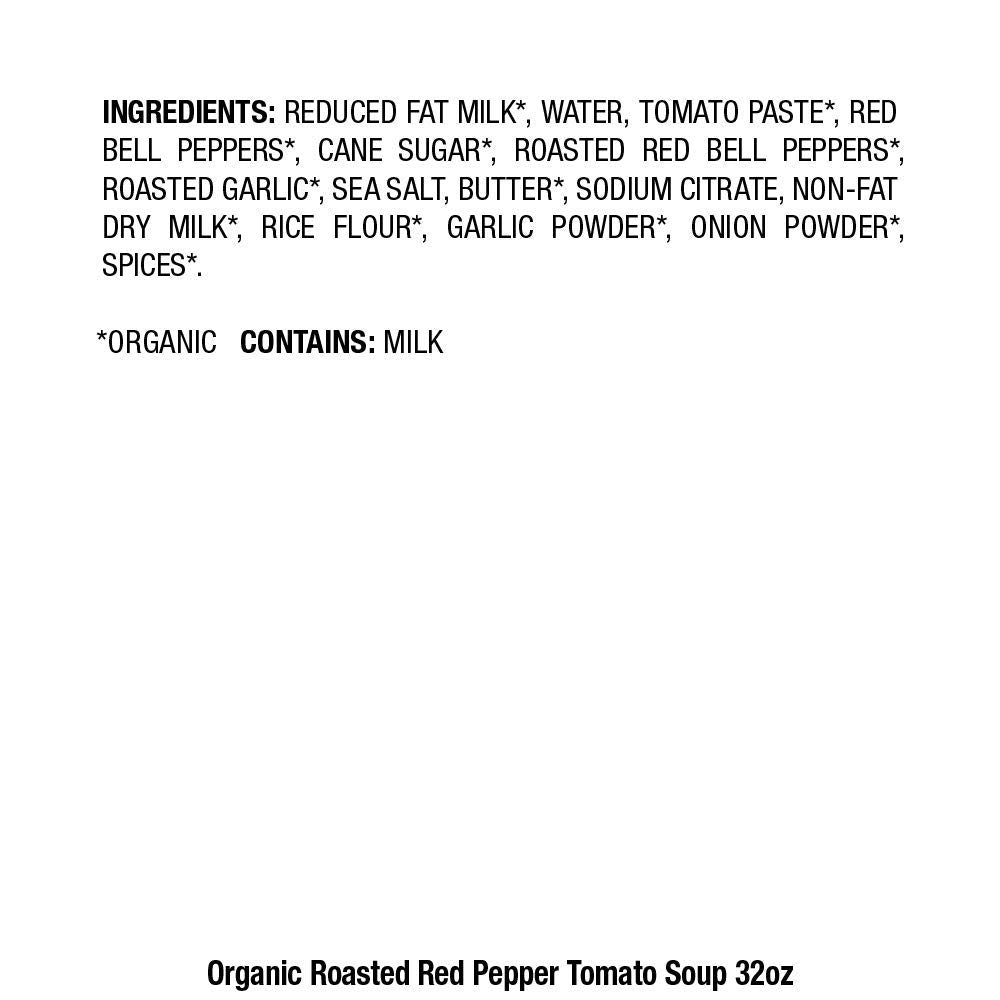 Pacific Foods Organic Creamy Roasted Red Pepper & Tomato Soup, 32 Fl Oz (Pack of 12)