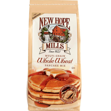 Multigrain Whole Wheat Pancake Mix by New Hope Mills - Sugar-Free & Fiber-Rich - Delicious Breakfast Solution for Health-Conscio