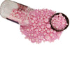 Edible Pink Sugar Pearls Candy Sprinkles 120G/ 4.23Ounce Baking Cake Sprinkles Cupcake and Cake Topper Cookie Decorations Weddin