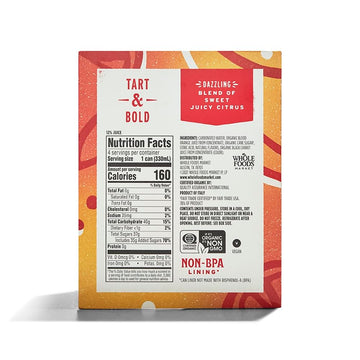 Whole Foods Market 4 Pack Organic Italian Soda, Blood Orange, 11.2 Fluid Ounce (Pack Of 4)