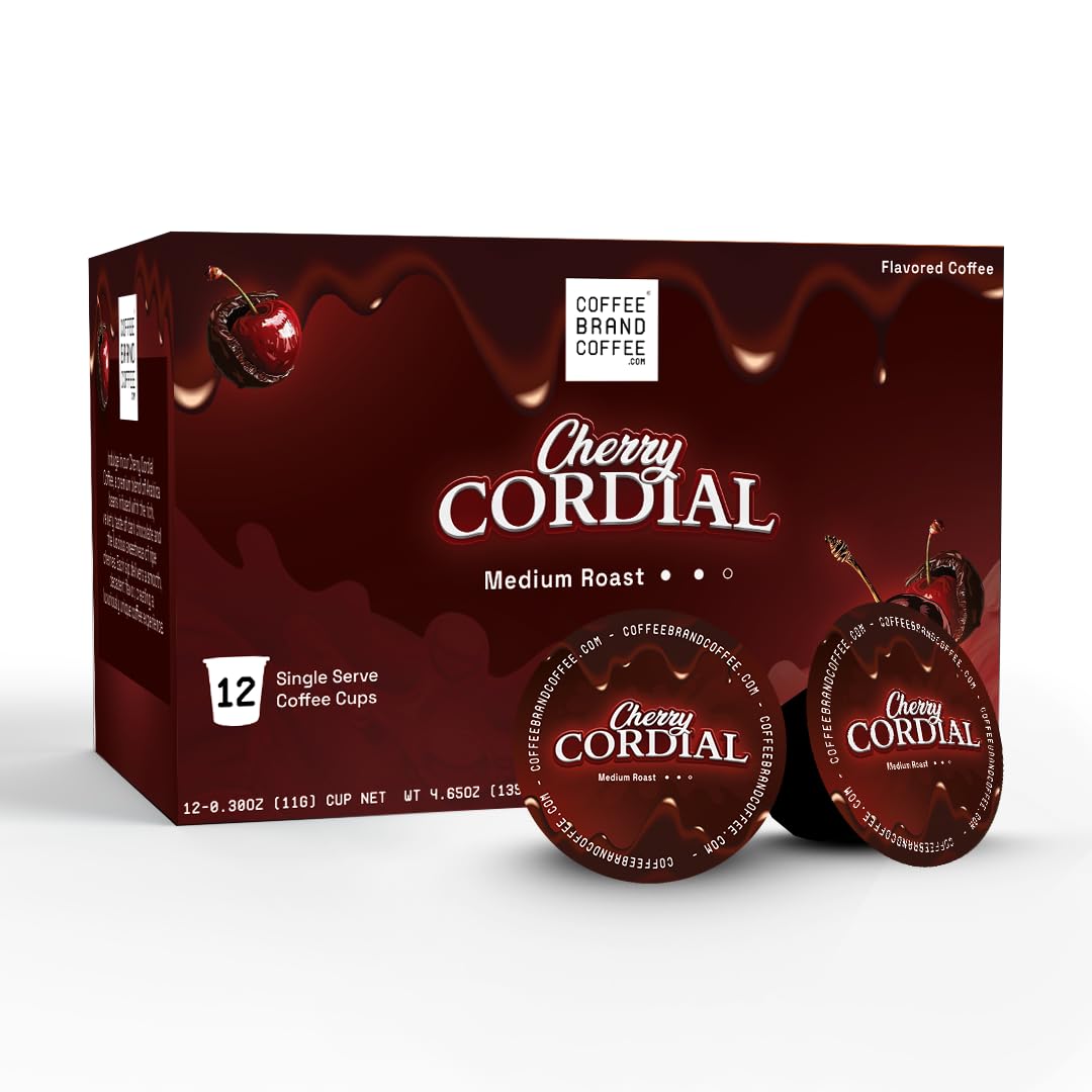 Cherry Cordial Coffee Kcups | Spices and Rich | Spring Edition Specialty Arabica Coffee | Sweetness, Spice, Fruitiness, and Nutt