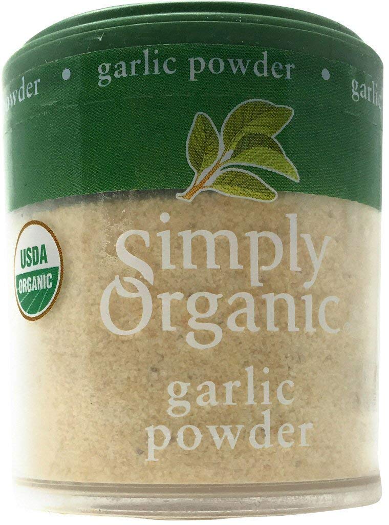 Simply Organic Garlic Powder, Certified Organic | 0.92 oz | Pack of 2 | Allium sativum L.