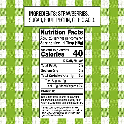 Smucker'S Natural Strawberry Squeezable Fruit Spread, 19 Ounce (Pack Of 12)