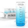 Elevate Hydrogen Water (12 Pack) Highest Hydrogen Infused Water For Recovery, Energy, Hydration, Focus, And Endurance. 3-5 Ppm M