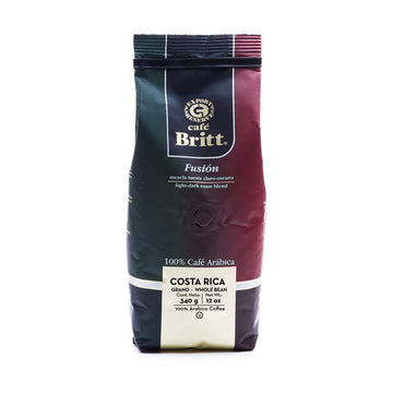 Caf Britt - Costa Rican Fusion Coffee (12 Oz.) (3-Pack) - Whole Bean, Arabica Coffee, Kosher, Gluten Free, 100% Gourmet & Medi