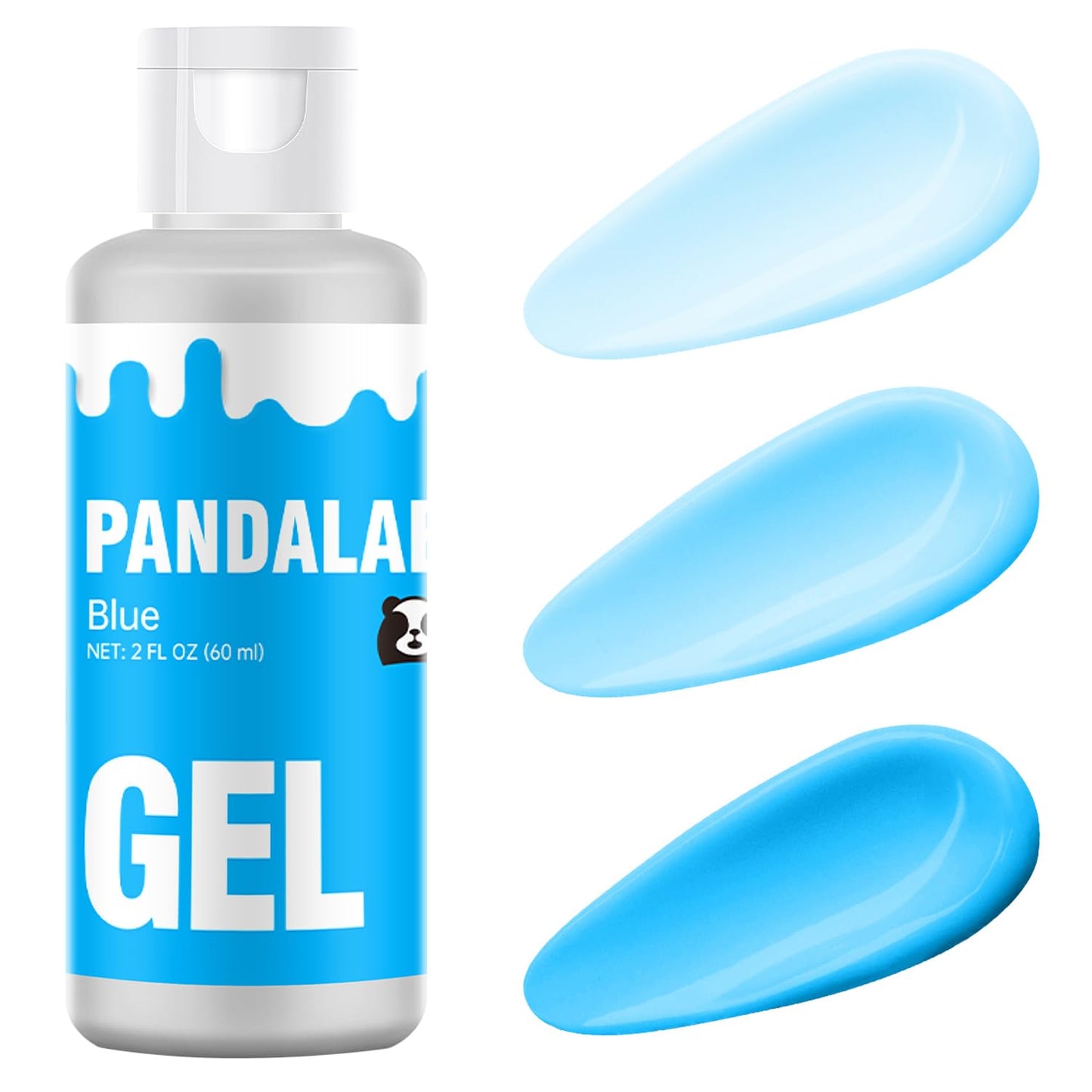 Blue Gel Food Coloring - Pandalab 2 Ounce High Concentrated Food Dye For Baking Cake Cookie Fondant Icing Easter Egg Macaron Diy Slime (60Ml)