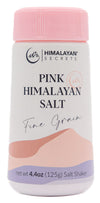 Natural Pink Himalayan Cooking Salt - Kosher Certified Fine Grain Gourmet Salt in Mini 4 oz Shaker - Heart Healthy Salt Packed w