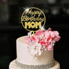 Yuinyo Happy Birthday Cake Topper For Mom Party, Cake Topper For Mama Cake Topper Decorations Happy Mother Party Supplies (Gold
