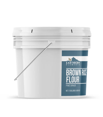 Earthborn Elements Brown Rice Flour 2 Gallon Bucket, Baking, Gluten Free