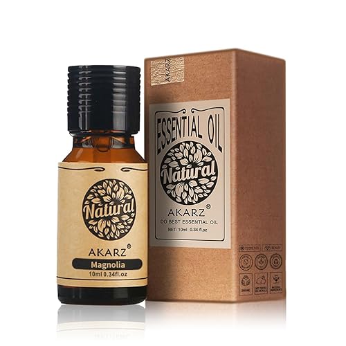 Akarz Magnolia Essential Oil Natural Organic Pure Magnolia Oil For Skin Body Hair Care, Candle,Soap,Making, Diy,Massage Aroma 0.