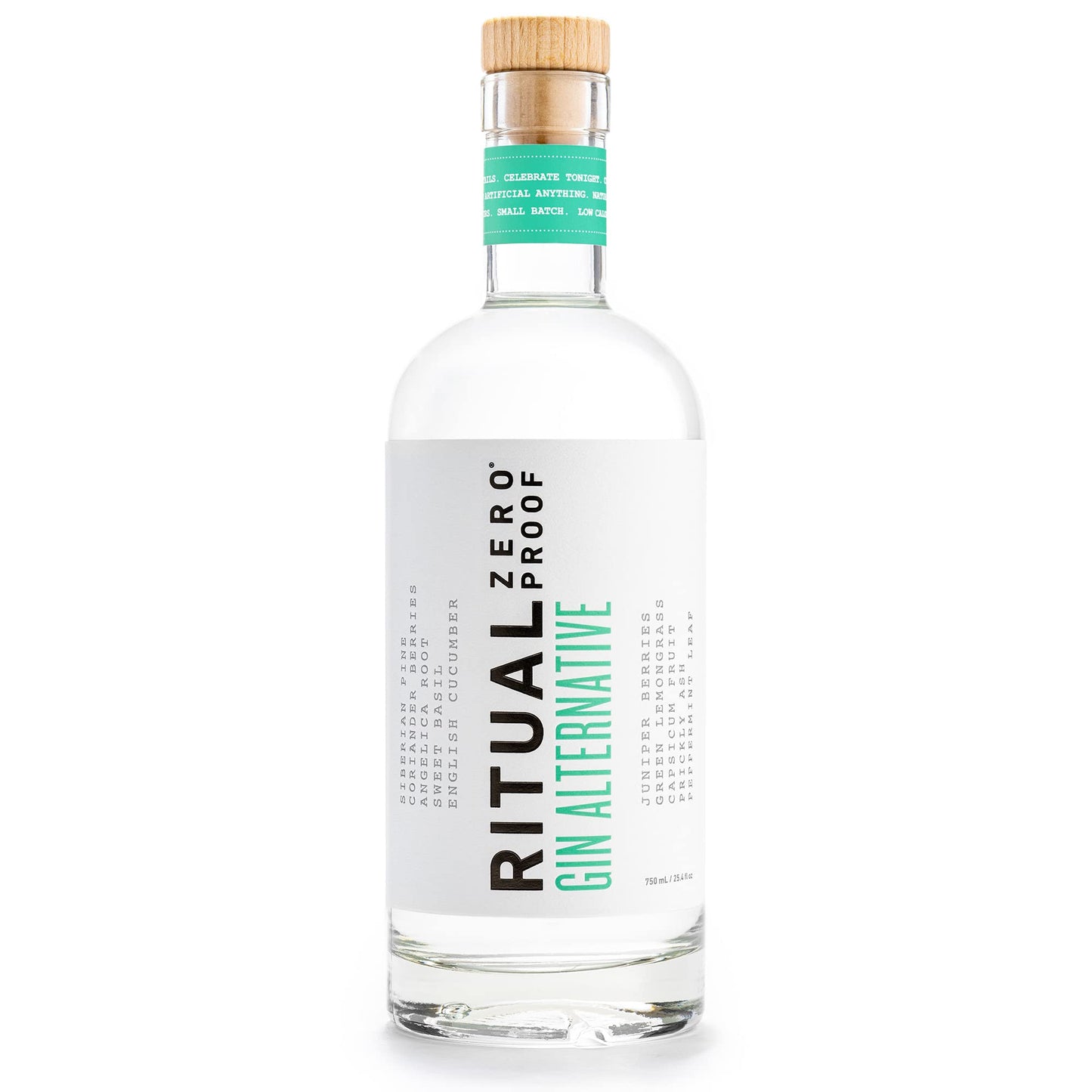 Ritual Zero-Proof Gin Alternative | Non-Alcoholic Spirit | 750 ML | Sustainably Made in USA