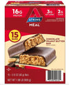 Atkins Meal Bar Chocolate Peanut Butter Pack (14 Count + 2 Bonus Bars)