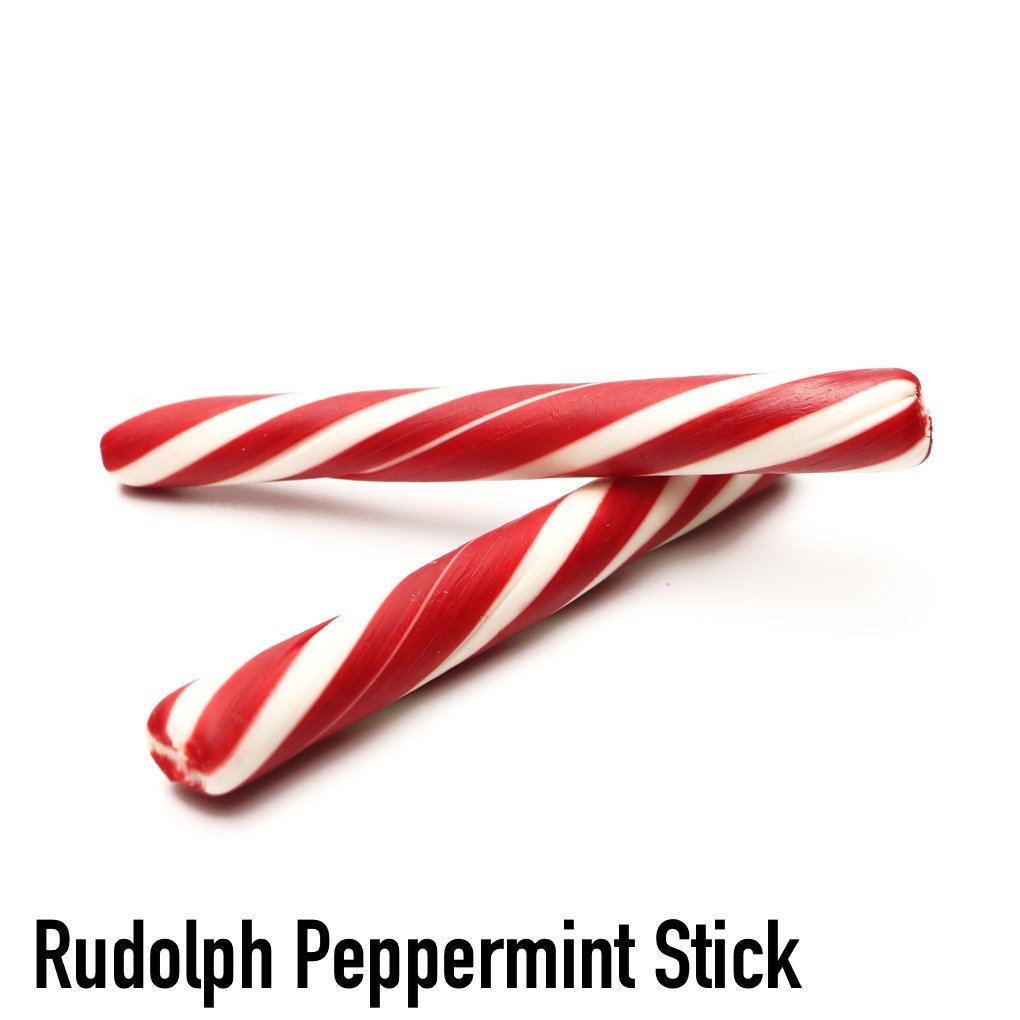 Rudolph Peppermint Stick Flavored Coffee, Whole Bean, Fresh Roasted, 5 Lbs