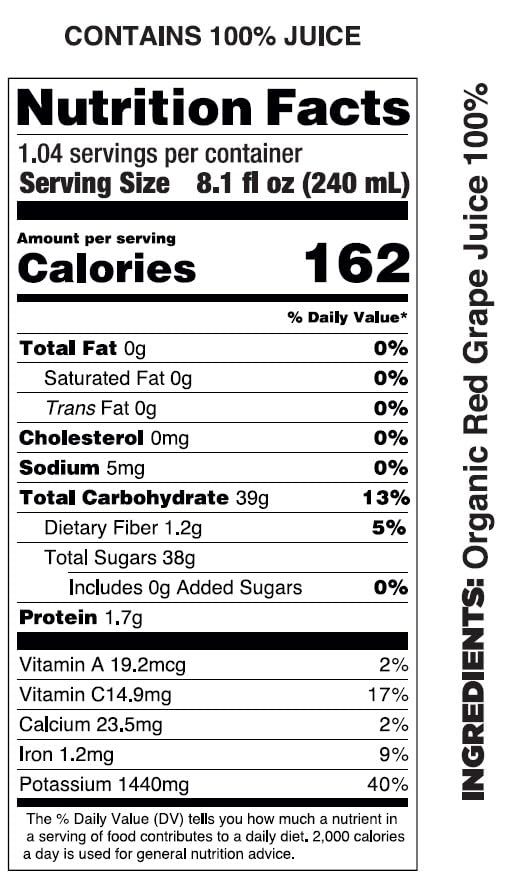 Pomona Organic Juices Pure Grape Juice, 8.4 Ounce Bottle (Pack of 12), Cold Pressed Organic Juice, Non-GMO, No Sugar Added, Not