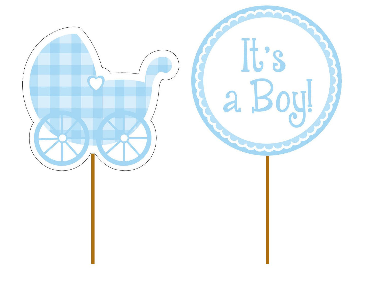 Creative Converting Cupcake Cake Topper, 3.5 X 2, Blue