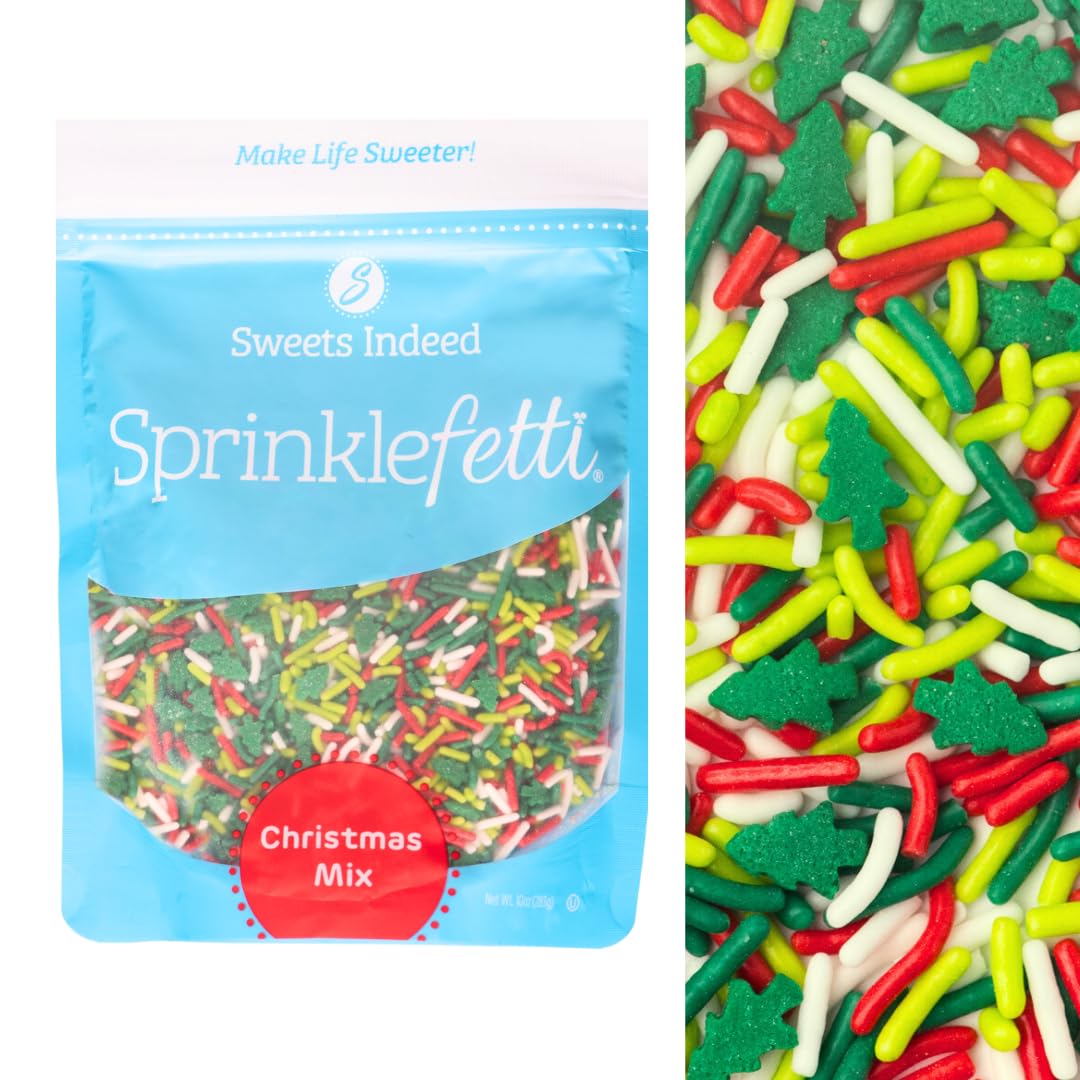Sweets Indeed, Sprinkles, Bulk, 10 ounce, Edible Sprinkle Mix, Perfect for Cake Decorations, Baking, Ice Cream, Cookies, Cupcake