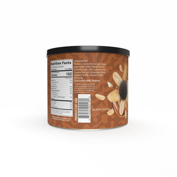 Sabatino Salted Caramel Truffle Peanuts - Gourmet Roasted Peanuts With Salted Caramel & Black Truffle, Premium Snack, 10 Oz