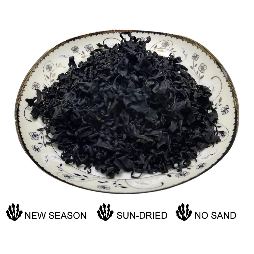 Yuho Wakame Seaweed 8 Oz New Season Dried Wakame Vegan Non-Gmo Wakame Seaweed For Miso Soup 227G