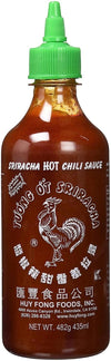 Huy Fong Hot Chili Sriracha Sauce 17 oz, Pack of 1, 435ml