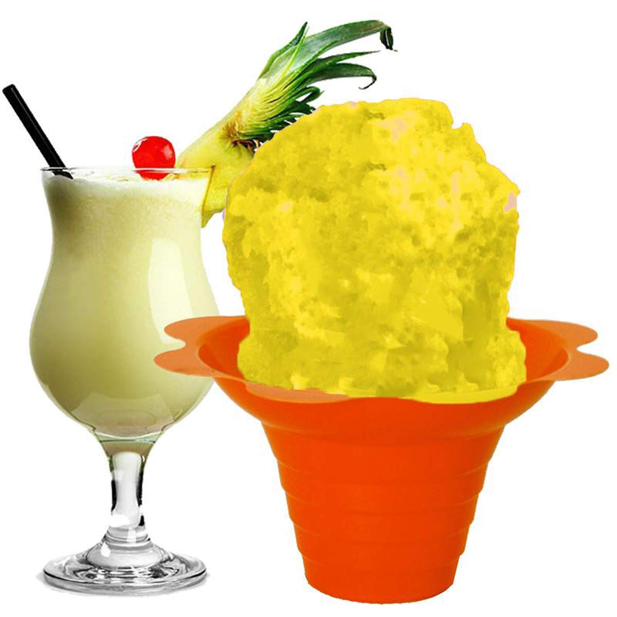 Hypothermias Pina Colada Ready To Use Gallon (128 Fl. Oz) Hawaiian Snow Cone Flavors Syrup - Shaved Ice, 100% Pure Cane Sugar