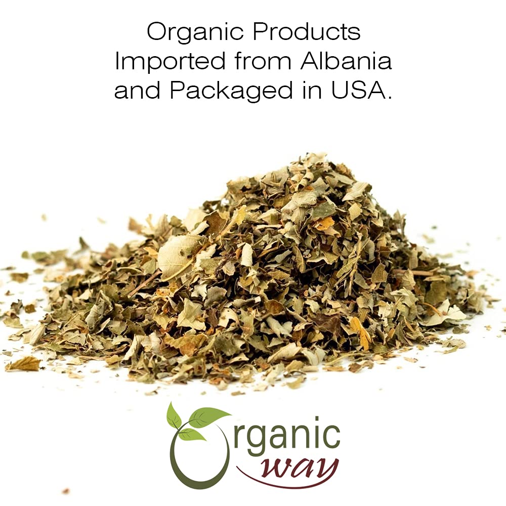 Organic Way Dried Blackberry Leaf Whole - Organic, Kosher Certified, Raw, Vegan, Non-GMO, Gluten Free - 4 Oz