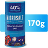 Microsalt 50% Less Sodium Salt, Regular Salt Substitute, Seasoning Salt For Snacks, Full Flavor, Less Sodium, 6 Oz