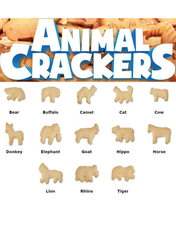 Animal Crackers in Resealable Bulk Storage Tub, Classic Lightly Sweet Snacks, 5 Pound Party Size Container