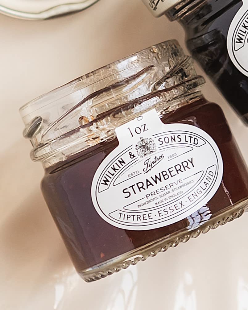 Tiptree Strawberry Preserve Minis, 1 Ounce - Pack of 72, Gourmet Fruit Spread, Perfect for Gift Baskets and Breakfast Treats