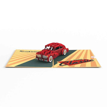 Happy Birthday Classic Car 5''x7'' Card, Birthday Cards