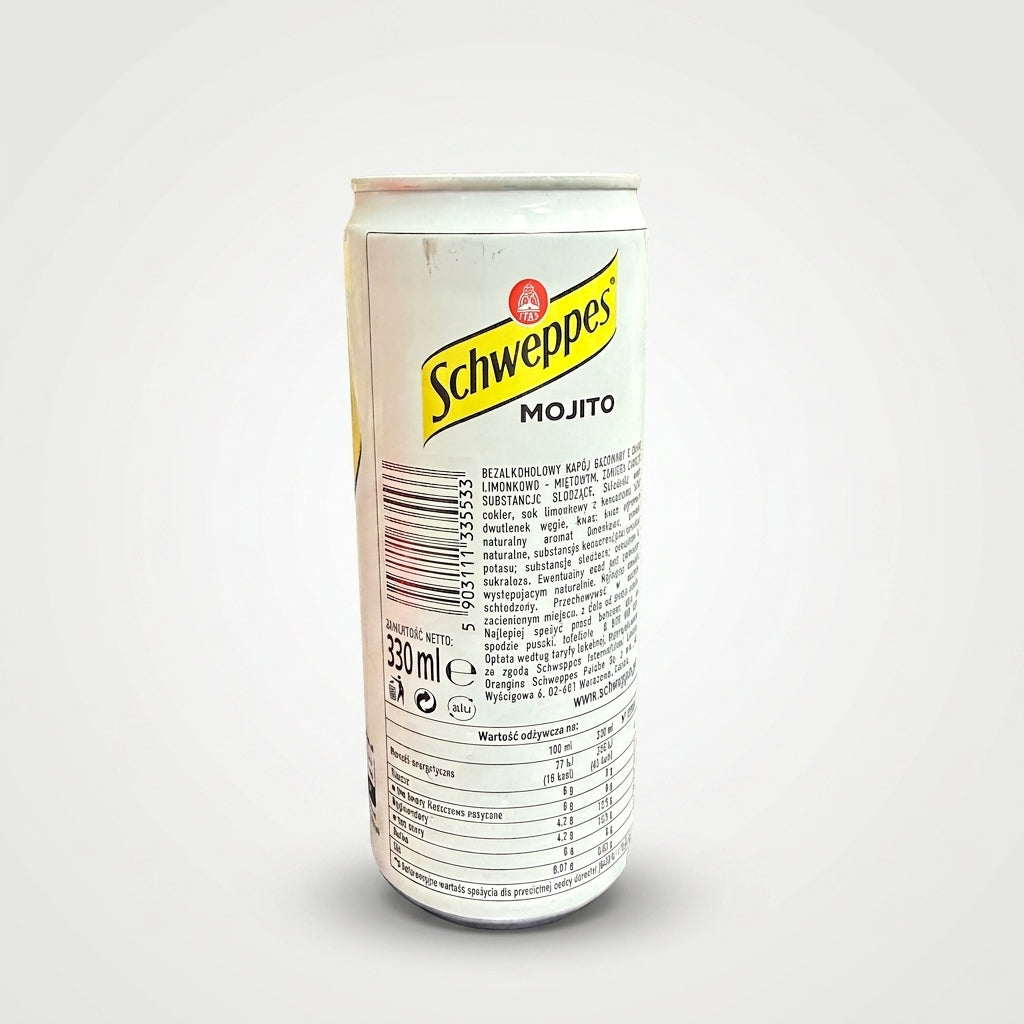 Schweppes Mojito 330ml - Refreshing Carbonated Mojito Beverage