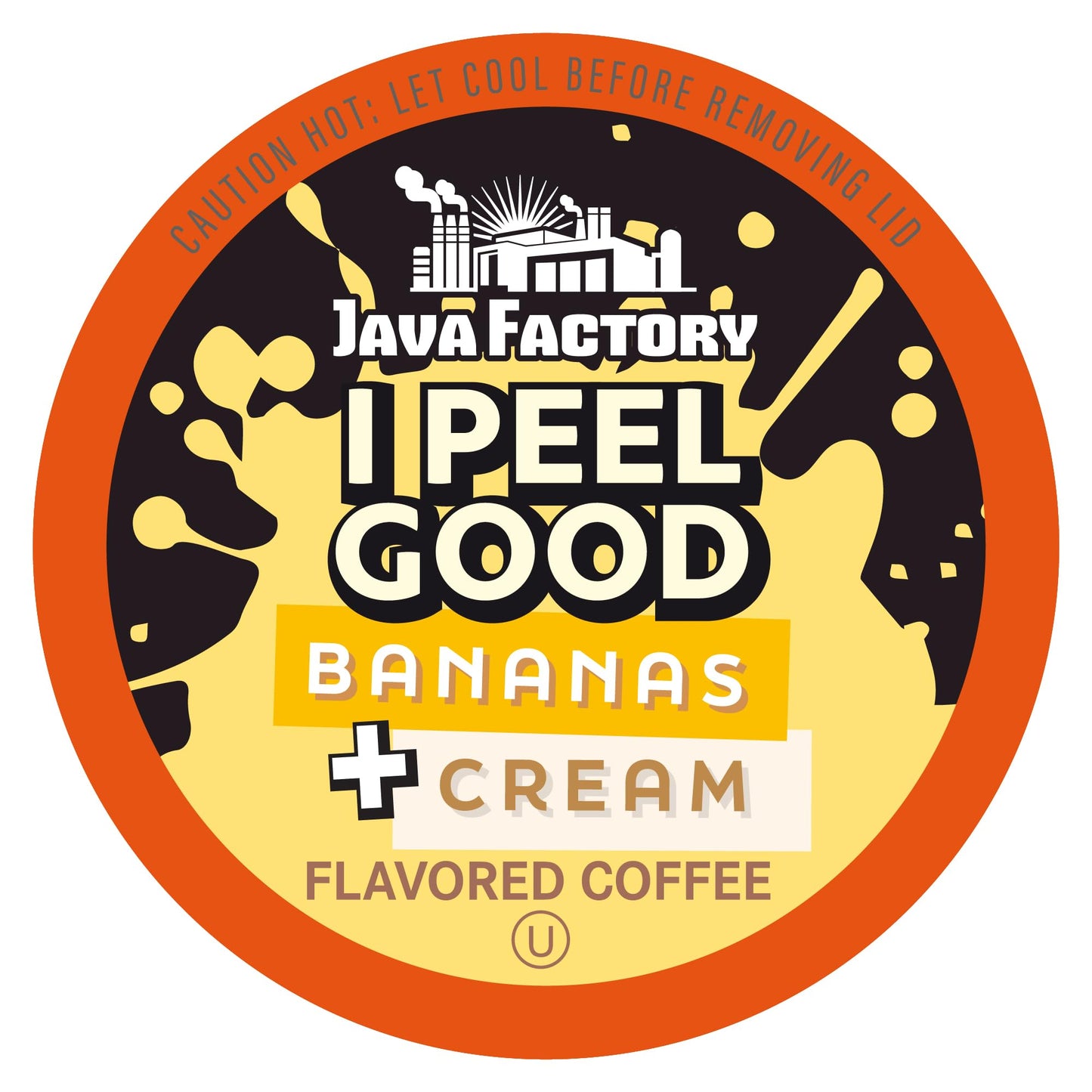 Java Factory Flavored Coffee Pods I Peel Good Banana Cream Compatible with K Cup malt-inspired 40 Count