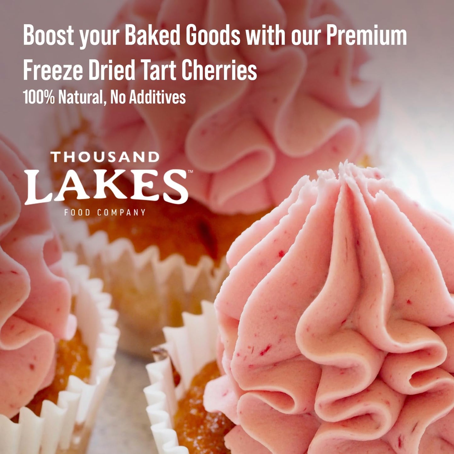 Thousand Lakes Freeze Dried Fruit - Tart Cherries 1.5 Ounces | No Sugar Added | 100% Cherries