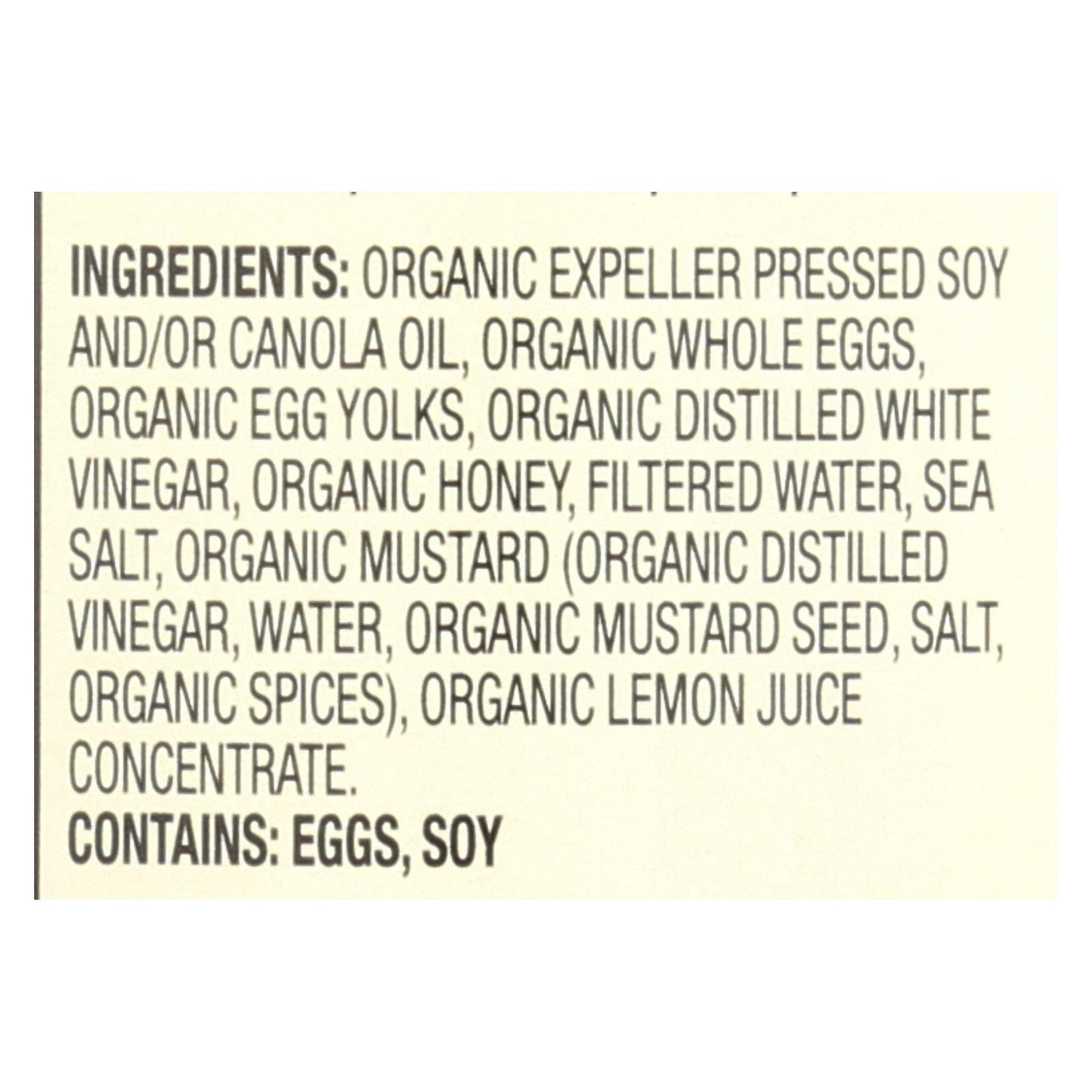 Spectrum Naturals Organic Soy Mayonnaise, 16 Ounce - 12 per case.12