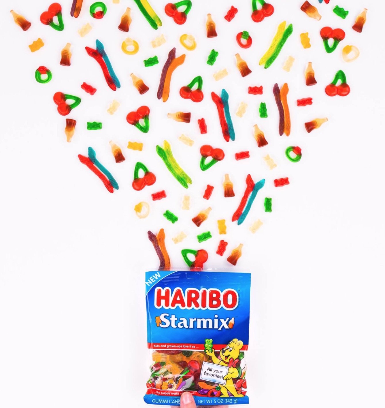 Haribo Gummi Candy, Starmix, 8 Oz. Bag (Pack Of 10)