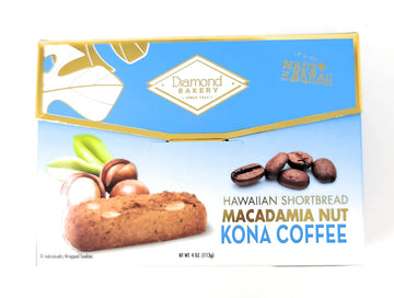 Diamond Bakery Macadamia Nut Kona Coffee Shortbread Cookies 4 oz