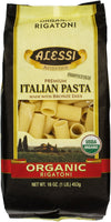 Alessi Itlaian Organic Rigatoni, 1 Pound (Pack of 12)