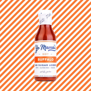 Yo Mamas Foods Keto Hot Buffalo Dipping, Marinade & Wing Sauce - Pack Of (3) - Low-Zero Carb, No Sugar Added, Whole30, Paleo, Gl