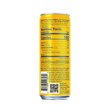 Red Bull Yellow Edition Tropical Energy Drink - 12 Fl Oz, 4 Cans, Model RB226929