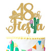 Tivurcia Fiesta 18th Cake Topper, Cheers to 18 Years/Taco Bout 18 Cake Decor,Tropical Hawaiian Mexican Summer Themed Happy 18th