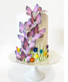 Sugar Robot Edible Butterflies - Large Cake Toppers - 3 inches - Light Purple - Premium Crafted - Made in the USA