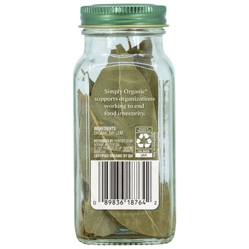 Simply Organic Bay Leaf, Certified Organic | 0.14 Oz | Pack Of 6 | Laurus Nobilis